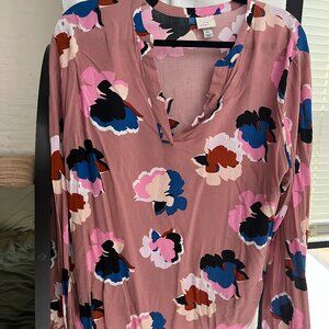 Long sleeve, Seize XL, floral blouse